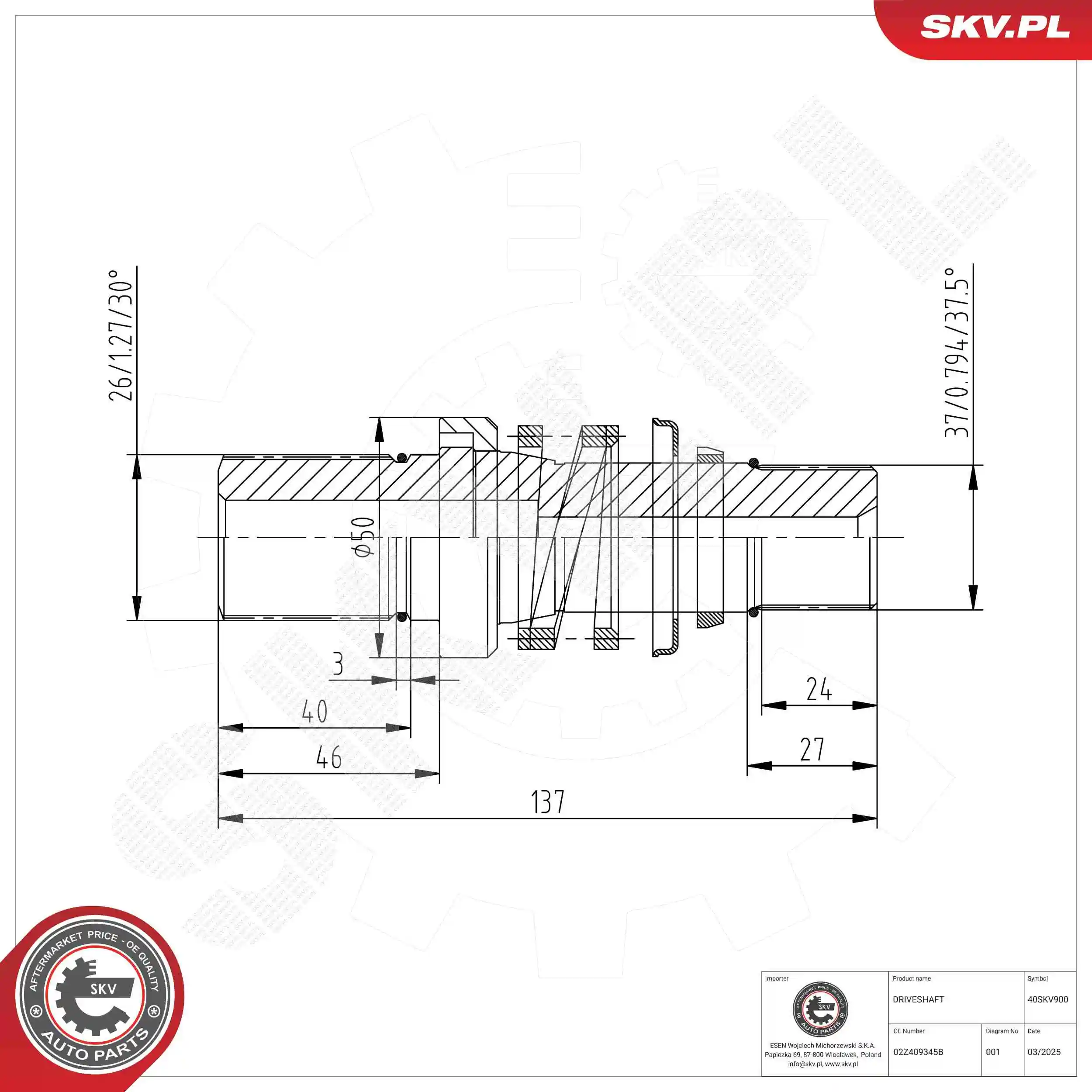Stub Shaft, differential